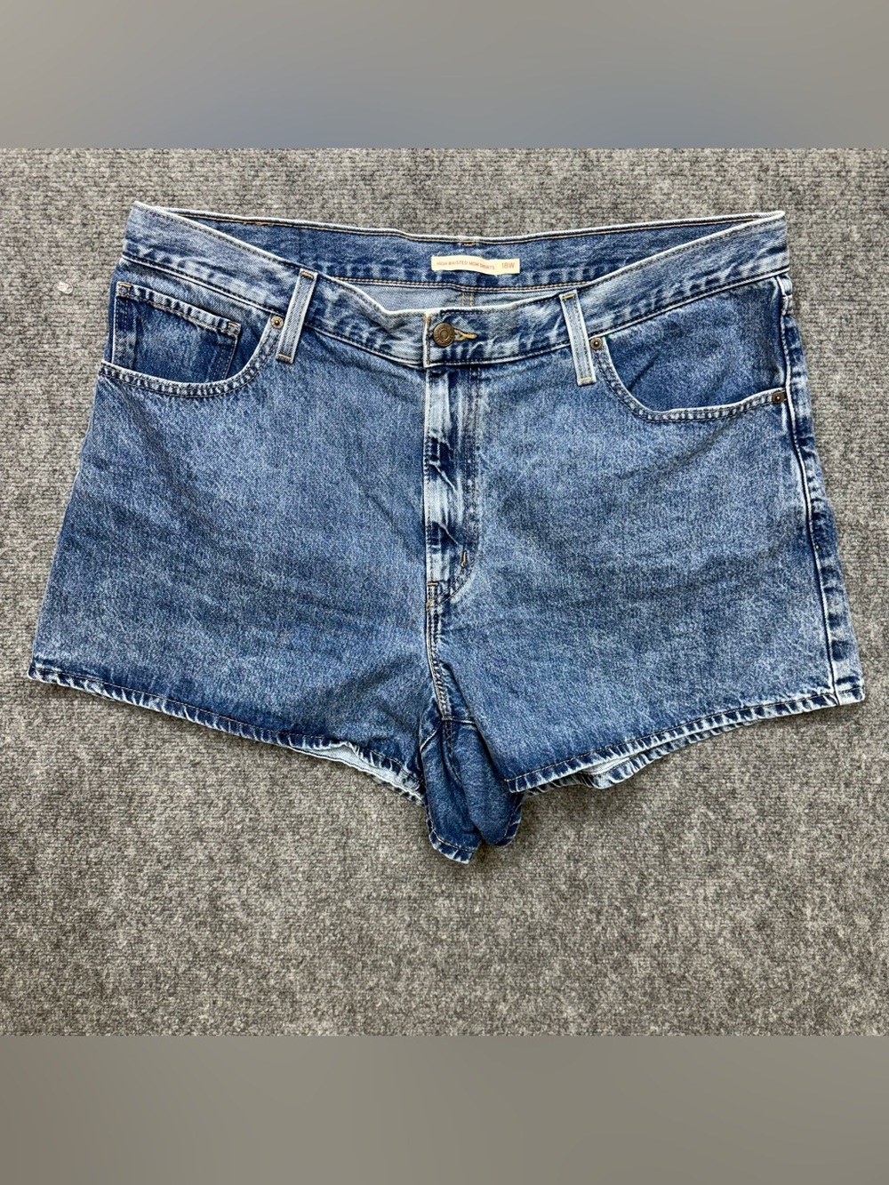 Levi’s High Waisted Mom Jean Shorts Size 18W Denim